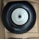 15x6.00-6nhs Lawn Mower Front Tire 4 Ply Tubeless 15x6x6 Lawn Mower 570 Lbs Tire and Wheel with 3/4" Bushing and 6 Spacers, Replacement for Garden Lawn Tractor Riding Lawn Mower, 1 Pack