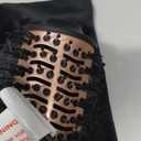 slopehill Mini Travel Dual Voltage Hair Dryer Brush,1000 Watts Hot Air Brush with European Plug, Ionic Hair Dryer and Styler for Women, Oval Barrel 2 Heat & 2 Speed Settings for International Travel (Black)