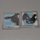 Leather Badge Holder and Adjustable Retractable Lanyards, Quick Release Buckle and Safety Breakaway Lanyards with Swivel Metal Clasp for Offices, Staff, Students, Employees 2pcs