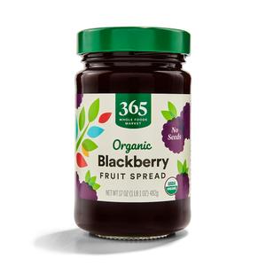 365 by Whole Foods Market, Organic Blackberry Conserve, 17 oz (1.06 Pound (Pack of 1)) BBD DEC/2026