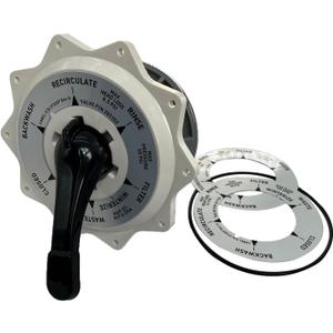 270067 2-Inch Top Valve Assembly Replacement Hiflow Top and Side Mount Pool/Spa Multiport Valve (Beige)