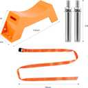 2 x 2PCS Propane Tank Holder, Propane Tank Mount, Excellent Quality ABS Gas Cylinder Holder with Screws and Safety Chain Supported 4"-12", Suitable for All Kinds of Gas cylindersOrange