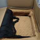 Dog Car Seat for Medium Dog Booster Seat Under 60 lbs Dogs, Multi-Functional Pet Car Seat with Thick Cushion, 2 Safety Leashes(BlackBrown)