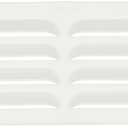 PATIKIL 12x3.5 Inch Aluminum Vent Cover, Screen Air Grille Ventilation Cover HVAC Louvered Grill for Home Kitchen Fireplace Bathroom Wall Ceiling, White