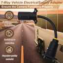 F2BC004XXBK 7 Way Vehicle Power Adapter to 7 Blade Connector Cable, Compatible with Furrion Vision S RV Camera Systems and 7 Pin 12V Trailer Camera Sevices, Replaces FR87PR 2021132201