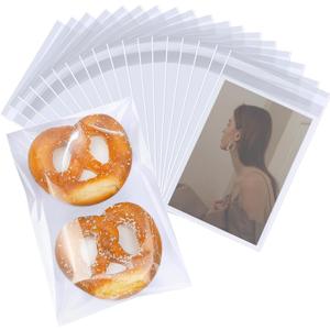 PigPotParty Self Sealing Cellophane Bags 6''x 9", 100 Pcs Cookie Treat Bags, Clear Plastic Gift Bags for Goodie, Snack, Party Favor, Candy, Cards, Envelopes