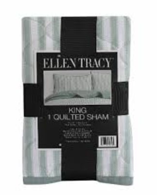 Ellen Tracy King 1 Quilted Sham 20x36 100% Polyester
