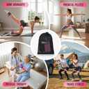 WOQQW Resistance Bands Set - Ankle Resistance Bands with Cuffs for Legs & Glute Workout, Fabric Booty Bands for Women, Home Gym Exercise Equipment for Hip, Pilates, Fitness, Yoga, Physical Therapy
