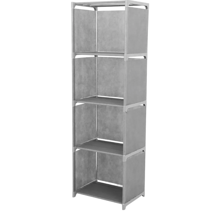 Versatile Storage Rack Industrial Display for Living Room Office and Entryway Multitier Bookshelf