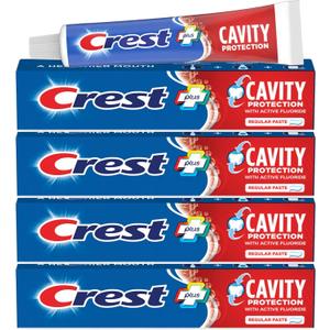 Crest Cavity Protection Toothpaste Regular - 8.2 Ounce (Pack of 4)