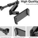Car Headrest Backseat Mount, 360 Rotating Adjustable Car Backseat Headrest Tablet/Phone Holder, Compatible for All 4"-11" Tablets, cellphones, iPhone, iPad Air Mini,Tabs.
