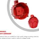 Red Male HEI Distributor Cap and Rotor for K549 SBC 283 305 307 327 350 400 BBC 454 396 427 Distributor Cap Assembly