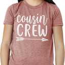 Teeny Fox Cousin Crew Shirts Tee Toddler T-Shirt Baby Bodysuit Set for Family Matching Outfit (Pink, M)
