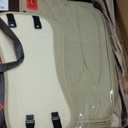 LINGVIDO Car Seat Covers for Front Seats (2 Seats) - Premium Perforated Nappa Leather,Waterproof Shield, Omni-Adapt Fit for SUVs Sedans, Ideal for Rideshare & Pets (Beige)