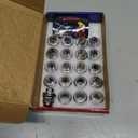 12x1.5 Lug Nuts 20 Pcs Chrome Closed End Mag Style Lug Nuts with Washer 13/16" (21mm) Hex Compatible with Toyota Camry/Corolla/Tacoma Lexus
