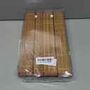 Set of 8 Pcs Bamboo Placemats Sushi Rolling Mat Japanese Style Natural Anti-Slip, Washable Heat-Resistant Table Mats for Dining Room and Kitchen（Brown）