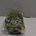 20 LED Fairy Lights 6.5FT - Red Berries Pine Leaves String Lights, Battery Operated Decorative Lighting for Christmas Tree Wedding Party Home Garden Decor (Warm White)