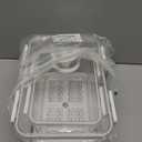 Bread Box for Kitchen Countertop, 2 Pack Airtight Bread Storage Container,Time Recording Bread Holder with Lid,Bread Keeper for Homemade Bread, Toast, Bagel, Donut and Cookies(White)