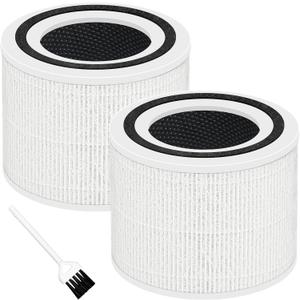 Core P350 Pet Care Replacement Filter for LEVOIT Core P350 Air Purifier, Funmit 3-in-1 New Fine Non-Woven Fabric Pre, H13 True HEPA, Activated Carbon Filter with ARC Formula, Core P350-RF, 2 Pack