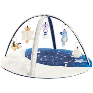 Skip Hop Tummy Time Mat, 3-in-1 Activity Baby Play Gym, Age 0-2y, Celestial Dreams, Grey, 96.5 x 96.5 x 48.2 cm