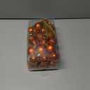 Hollyone 1.57" Orange Christmas Ornaments - 36 Pcs Mini Shatterproof Balls - Christmas Tree Decorations - Small Xmas Ornaments with Hanging Loop - Wedding, Holiday, Party, Home Decor