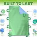 Absorbent Positioning Bed Pads for Elderly with 8 Handles 34"x52"- 2 Pack of Washable Waterproof Incontinence Draw Sheets - Reusable Bed Mobility Under Pads for Seniors Disabled & Bedridden Patients