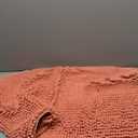 FRESHMINT Chenille Bathroom Rugs Mat 24"x17",Non-Slip Bath Mat for Bathroom Floor & Bathtub, Washable Soft Shower Shag Bath Rugs, Durable Fluffy Thick Water Absorbent Microfiber Shower Mat, Coral