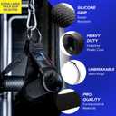 Core Prodigy Heavy Duty Exercise Handles - Grip Attachments for Cable Machine Pulleys, Gym Equipment, Resistance Bands, and Weight Lifting