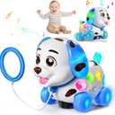 Musical Toy for 1 Year Old Boy Girl, Baby Toys 6-12-18 Months, Puppy Toddler Learning for 1 Year Old Boy Gifts, Bilingual Educational with Music Light, 1st Birthday Gift for Girl, Toddlers (Blue)