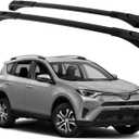 165lbs Roof Rack Cross Bars Compatible with Toyota RAV4 2013 2014 2015 2016 2017 2018, Aluminum Crossbars Rooftop Cargo Bars Kayak Bike Luggage Snowboard Carrier