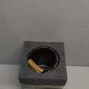 YKDGBRE Ceramic Utensil Holder for Kitchen Counter, 6.3”×4.7” Black Kitchen Utensil Holder for Countertop, 2 Pcs Cooking Utensil Crocks for Spatula, Spoon, Forks, Plant (Black)