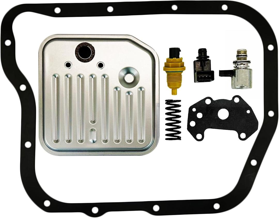 A518 A618 46RE 47RE 48RE Transmission Governor Pressure Solenoid Transducer with Filter Gasket Solenoid Valve and Sensor Rebuild Kit for Dodge Dakota Durango Ram 1500 2500 3500 Grand Cherokee