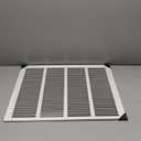 Fits 20x16 Duct Opening Stamped Steel Return Air Grille Vent Cover Grille for Sidewall and Ceiling in White Surface Dimensions: 21.75"W X 17.75"H (20" W x 16" H Duct Opening)