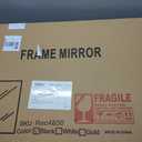 TRAHOME Bathroom Vanity Mirror for Wall, 48" x 30" Metal Framed Rectangular Bathroom Wall Mirror for Over Sink, HD Shatterproof Glass, Hangs Horizontally or Vertically(Black)