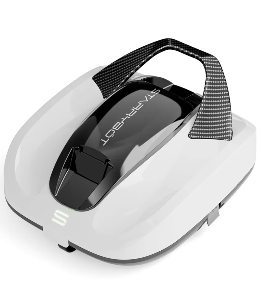 Cordless Robotic Pool Cleaner, Portable Swimming Robotic Pool Vacuum Self-Parking Technology,150Mins Runtime,Pool up to 900 Sq.Ft, Ideal for Above-Ground Pools