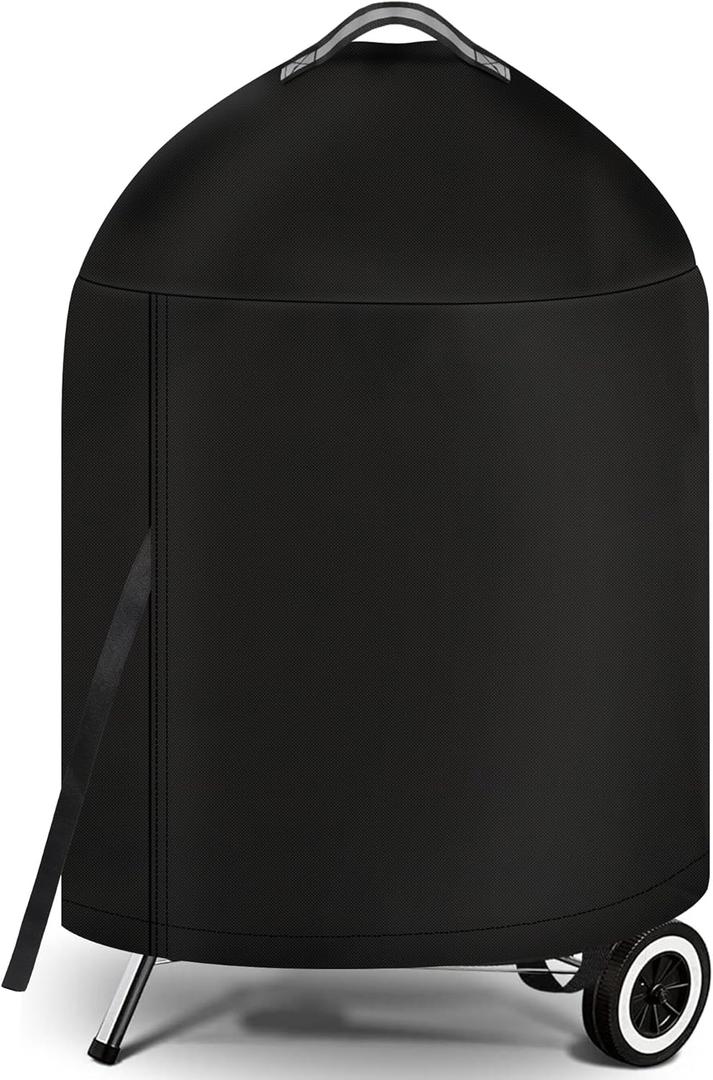 iCOVER Grill Cover for Weber 22 Inch Charcoal Kettle- Heavy Duty Waterproof BBQ Cover for Weber Char-Broil 22 Inch Charcoal Kettle Grills