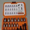 XEWEA 22PCS 3/8" Drive Screw Extractor Set, Multi-Spline Easy Out Bolt Remover Kit for Stripped Broken Bolts, Nuts & Screws, Heavy-Duty CR-MO Extraction Tools with Extension & Adapter Accessories