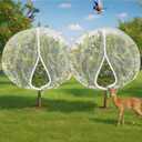2 Pcs 10 x 14 ft Large Fruit Tree Netting for Protecting Fruit from Squirrels Birds Bug Deer & Rat Garden Mesh Netting with Zipper and Drawstring Heavy Duty Tree Covers for Garden Bushes