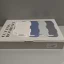 Glotoch Cutting Boards for Kitchen Set of 4, Wheat Straw Chopping Board Dishwasher Safe, BPA Free, Non Slip, 16"X10" Colored Reversible Cutting Board with Stand, Food Icons, Grinder Plate