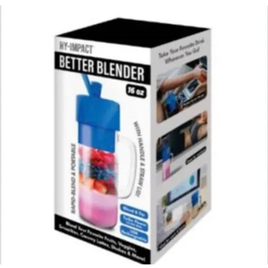 Better Blender Turbo Power USB Rechargeable 16 Oz
