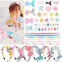 6 Hair Bands 36 Accessories DIY Headband Making Kit for Girls Ages 5-12 Gift Creative Activity