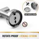 HITSLAM Brushed Nickel 18 Inch Towel Bar for Bathroom, SUS304 Stainless Steel Bathroom Towel Rack Wall Mounted, Modern Home Decor Bath Towel Holder with Hardware Accessories (Total Length 19.8 Inch)