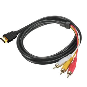 HDMI to 3 RCA Cable, 1080P 5ft/1.5m Male to 3-RCA Video Audio AV Lead Wire Connector Adapter Transmitter for TV HDTV DVD(ONLY for Device can Transfer Signal,or Work with HDMI/AV Adapter)