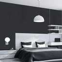 Arthome 23.6"x200" Black Wallpaper Peel and Stick Contact Paper,Matte Black Wallpapers Self-Adhesive Removable Vinyl Wallpaper Waterproof Oil Proof Contact Paper for Cabinet Countertop Wall Covering
