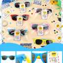 Geiserailie 48 Packs Summer Party Favors Sunglasses Bulk with Gift Tags, Neon Beach Pool Party Supplies, Summer Camp Birthday Goodie Bag Fillers, Classroom Prizes Giveaways for Students Teachers