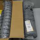 SUNROX Memory Foam Jumbo Rocking Chair Cushions, FadeShield Water Resistant Non Slip Durable Tufted Pads, Set of Seat & Back Cushion with Ties for Indoor/Outdoor Rocker, 2 Piece, Heather Charcoal