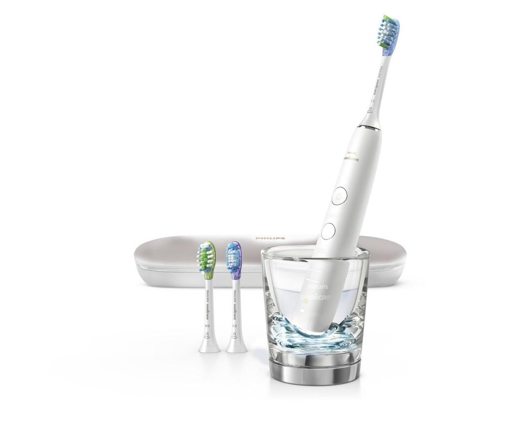 Philips Sonicare Diamond Clean Smart Electric Rechargeable Toothbrush for Complete Oral Care, 9300 Series - HX9903/30, White, 2.31 Pound