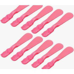 JMU 10pcs Dental Mixing Spatula, Autoclavable Plastic Dental Mixer Spatula for Alginate Impression Plaster Materials, Pink 2 Pack