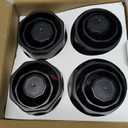 Fly Fans for Tables, Bug Fans with Holographic Blades, Battery Operated Fly Repellent Fan, Keep Flies Away from Picnic, BBQ, Restaurant, Party, Indoor and Outdoor, 4 Pack (Brilliant Black)