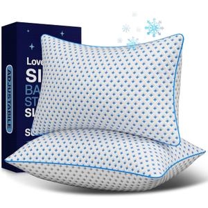 Memory Foam Pillows 2 Pack Adjustable Loft Cooling Pillows Standard Size Set of 2 for Sleeping, Firm, Supportive, and Breathable Design for Hot, Side, Back, and Stomach Sleepers